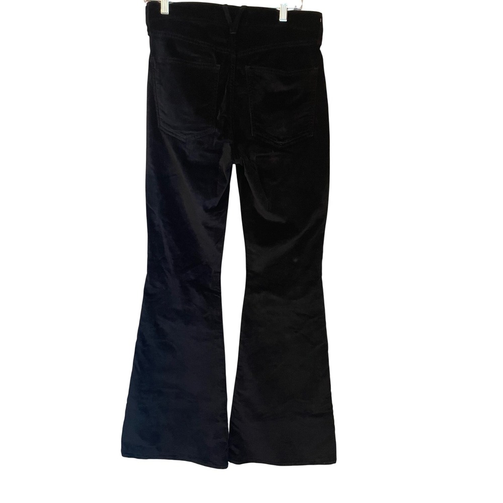 Veronica Beard Sheridan Exaggerated Flare High‎ Rise Black Velvet Jeans Size 30 - Picture 3 of 8